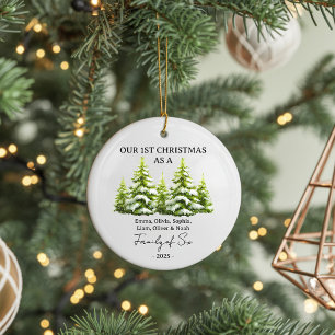 Custom Family Christmas Ornament Gift for Parents