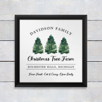 Custom Family Christmas Tree Farm Holiday