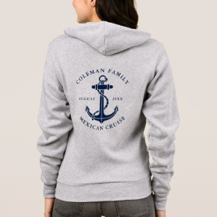 Custom Family Cruise Boat Anchor Matching Hoodie