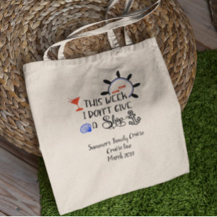 Custom Family Cruise Funny Ship Personalise Tote Bag