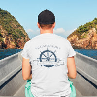 Custom Family Cruise Ship Nautical Wheel Pocket