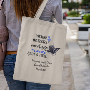 Custom Family Cruise Vacation Ship Personalise Tote Bag
