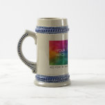 Custom Family Dad Mum Image Photo Business Logo Beer Stein<br><div class="desc">Custom Family Dad Mum Image Photo Business Logo Text Create Your Own Name Elegant Trendy Template Stein Magic Mug.</div>
