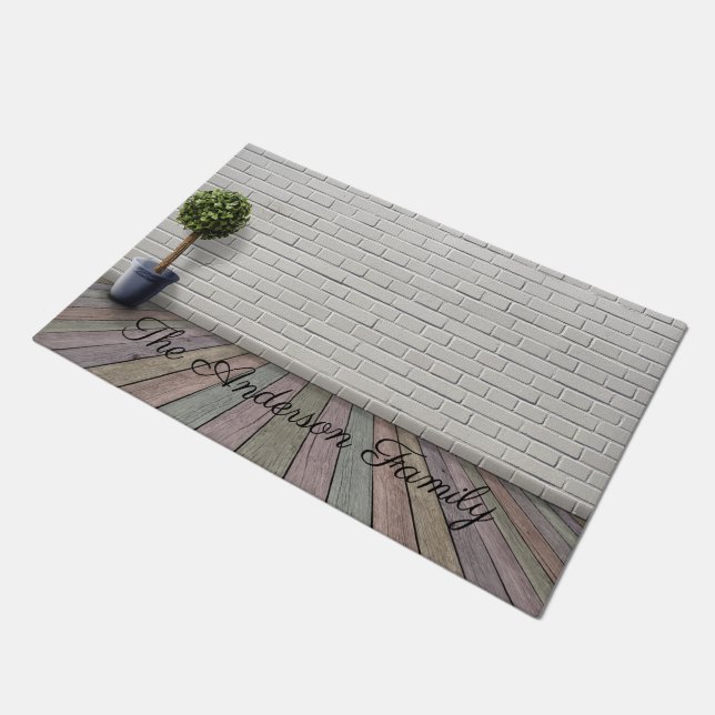 Custom Family Doormat (Angled)