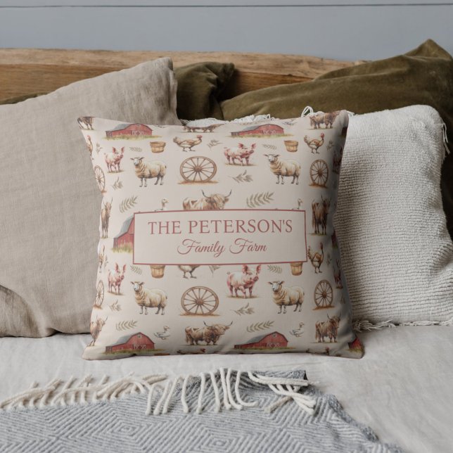 Custom Family Farm  Cushion (Creator Uploaded)