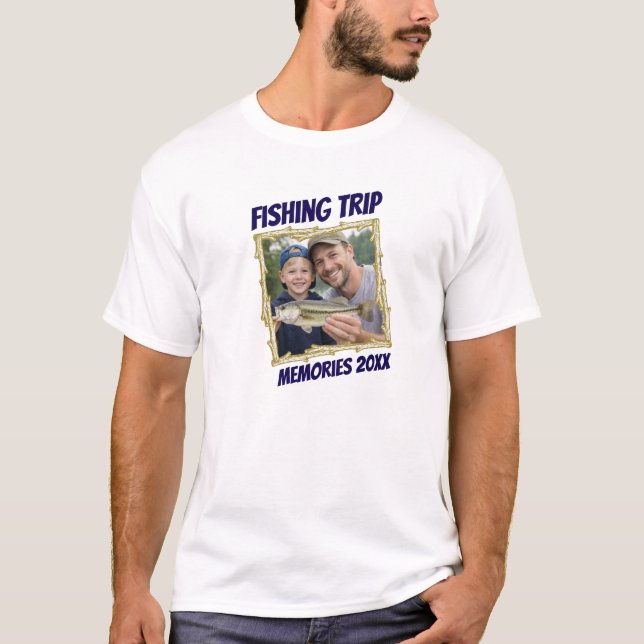 Custom Family Fishing Trip Memories T-Shirt (Front)
