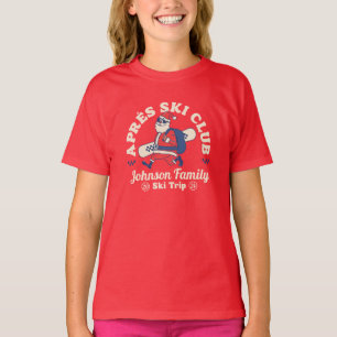 Custom Family Friends Group Ski Trip Snowboard T-Shirt