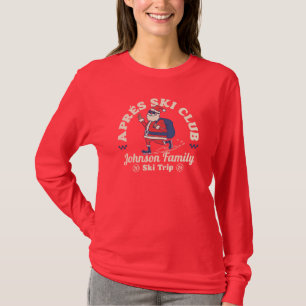Custom Family Friends Group Ski Trip Snowboard T-Shirt