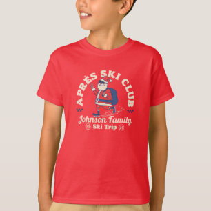 Custom Family Friends Group Ski Trip Snowboard T-Shirt