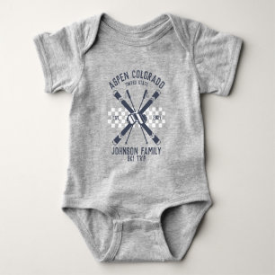 Custom Family Friends Ski Trip Group Matching Baby Bodysuit