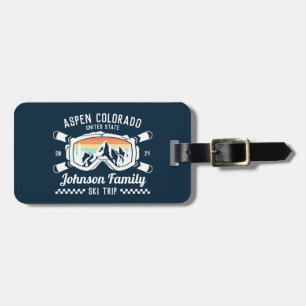 Custom Family Friends Ski Trip Group Matching  Luggage Tag