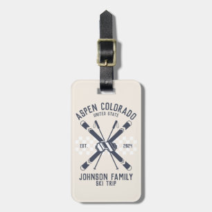 Custom Family Friends Ski Trip Group Matching Luggage Tag