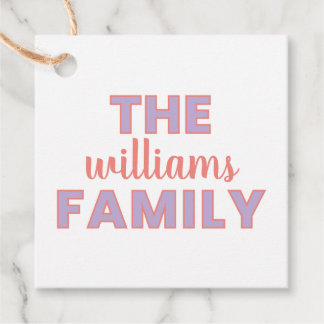 Custom Family Gift Tags