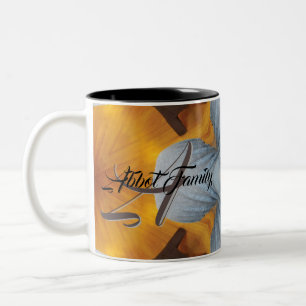 Custom Family Gold Grey Gift Hot Cocoa Coffee Cup