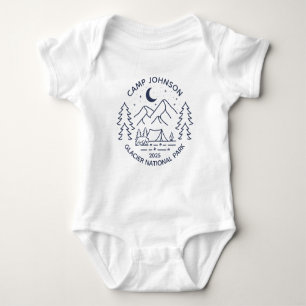 Custom Family Group Matching Camping Baby Bodysuit