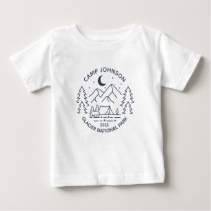 Custom Family Group Matching Camping Baby T-Shirt