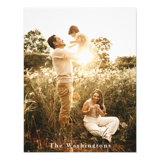 Custom Family Keepsake Photo Print (Front)