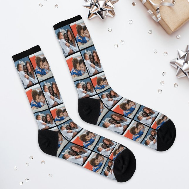 Custom Family Kids Photo Collage Socks (Creator Uploaded)