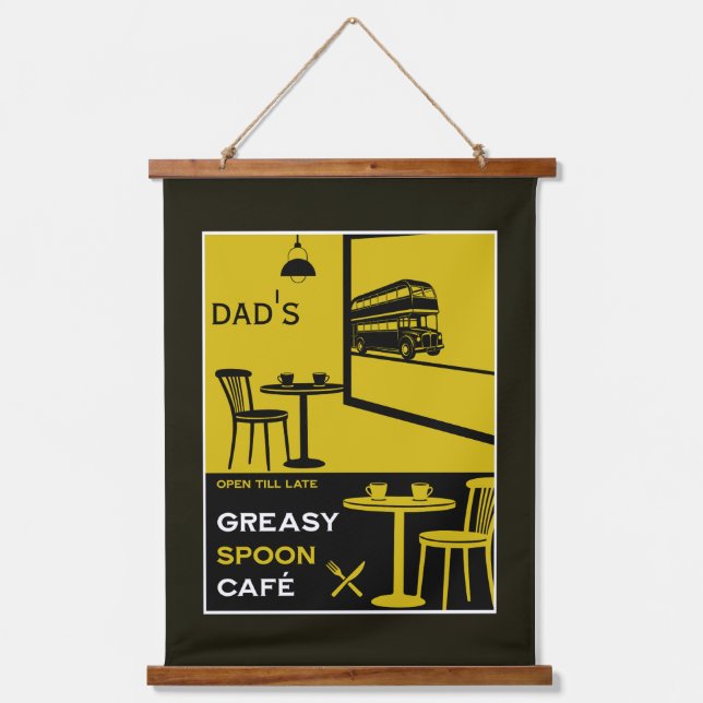Custom Family Kitchen  Hanging Tapestry (Front)