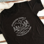 Custom Family Lake Camping Vacation Group Matching T-Shirt<br><div class="desc">Looking to commemorate your lake and camping vacation? Our custom vacation t-shirts are perfect for family reunions,  group trips,  and outdoor adventures. Personalise them with your family or group name and vacation year for a unique keepsake. Order today and cherish the memories forever!</div>