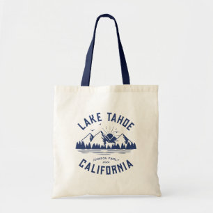 Custom Family Lake Camping Vacation Group Matching Tote Bag