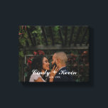 Custom Family Last Name or Wedding Date Canvas Print<br><div class="desc">This design printed Custom Family Last Name or Wedding Date Canvas Print that can be customised with your text. Please click the "Customise it" button and use our design tool to modify this template. Check out the Graphic Art Design store for other products that match this design!</div>