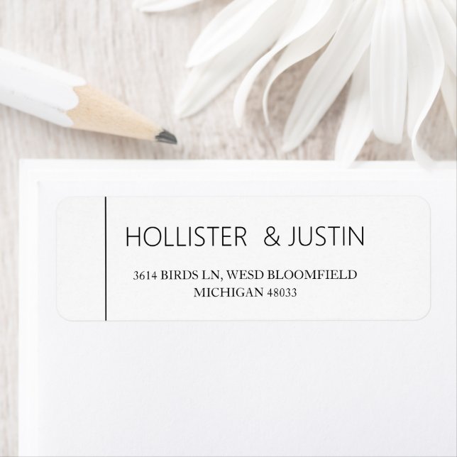 Custom Family Last Name Return Address Labels (Insitu)