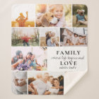 Custom Family Love Photo Collage Modern Quote Chic