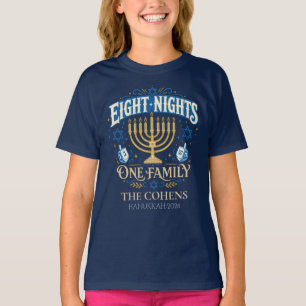 Custom Family Matching Hanukkah T-Shirt