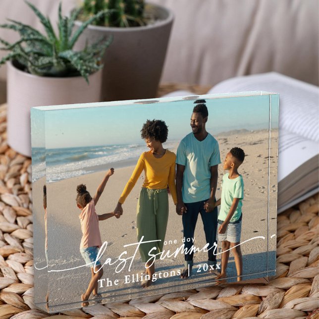 Custom Family Memories One Day Last Summer  Photo Block (Creator Uploaded)