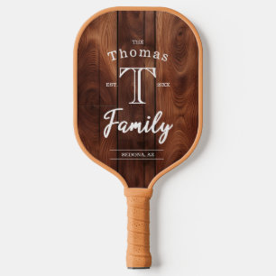 Custom Family Monogram Pickleball Paddle