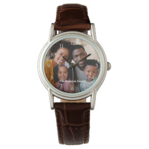Custom Family Mum Dad Photo Name Personalise  Watch