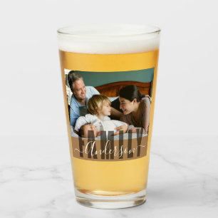 Custom Family Name and Photo Glass