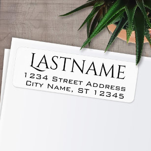 Custom Family Name and Return Address - Americana