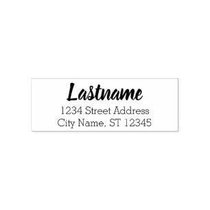 Custom Family Name and Return Address - Beloved Self-inking Stamp