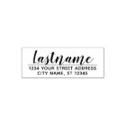 Custom Family Name and Return Address Handwritten