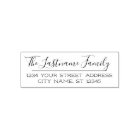 Custom Family Name and Return Address Handwritten