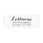 Custom Family Name and Return Address - Whimsy