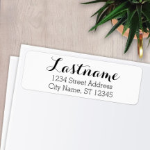 Custom Family Name and Return Address - Whimsy