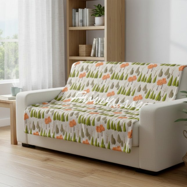 Custom Family Name Autumn Tree Pattern Blanket (Creator Uploaded)