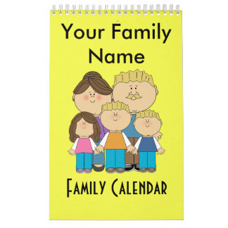 Custom Family Name Calendar