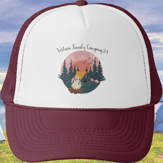 Custom Family  Name Camping '2024  Trucker Hat