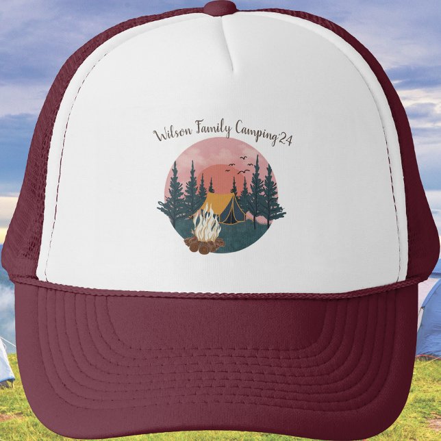 Custom Family  Name Camping '2024  Trucker Hat (Creator Uploaded)