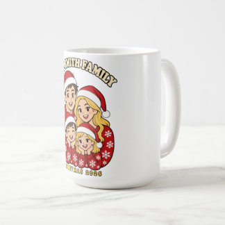 Custom Family Name Christmas Mug