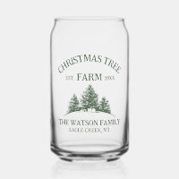 Custom Family Name Christmas Tree Farm Retro