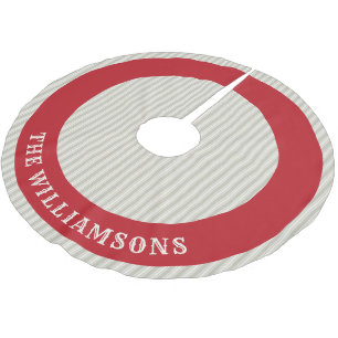 custom family name christmas tree skirt