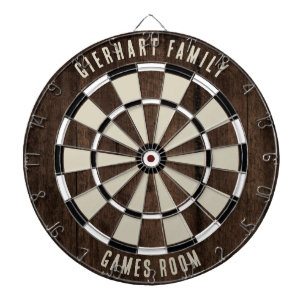 Custom Family Name Dartboard