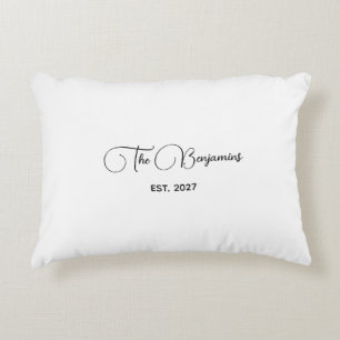 Custom Family Name Elegant Home Decor Decorative Cushion