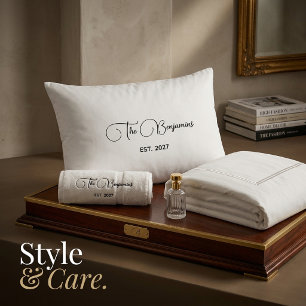 Custom Family Name Elegant Home Decor Decorative Cushion