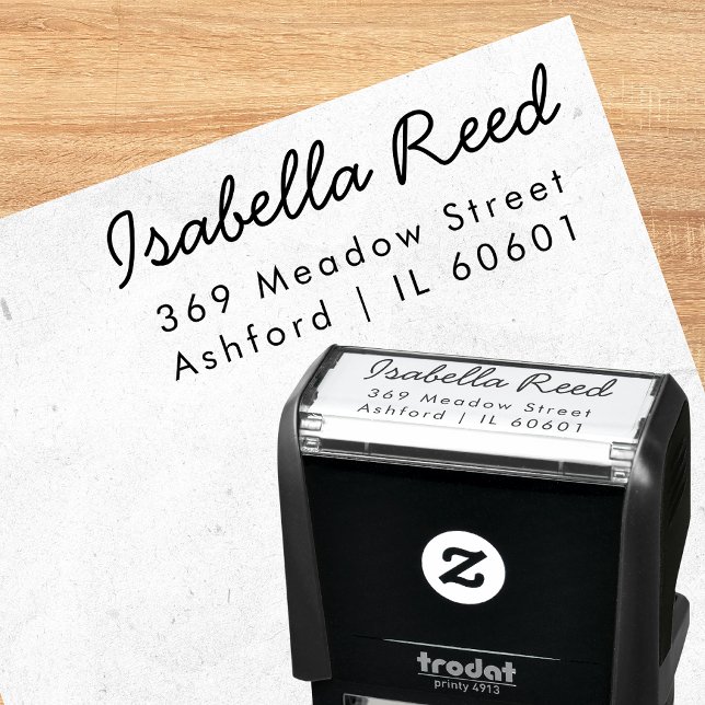 Custom Family Name Envelope Rubber Stamp (Creator Uploaded)